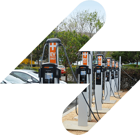 Lightning Bolt Graphic Lightning Bolt Graphic of ChargePoint Chargers