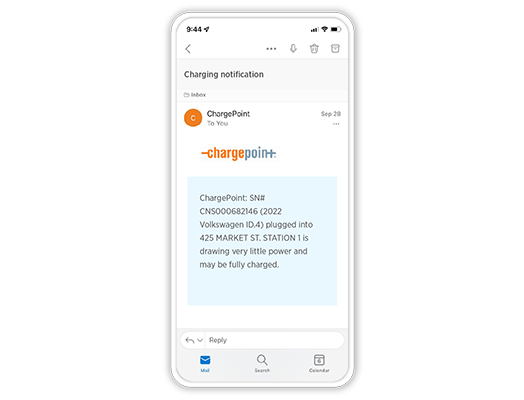 ChargePoint phone Alerts ChargePoint phone Alerts