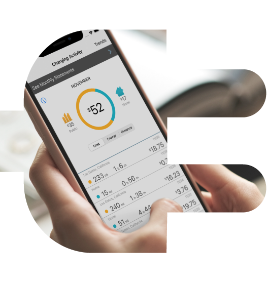 ChargePoint mobile app graphic